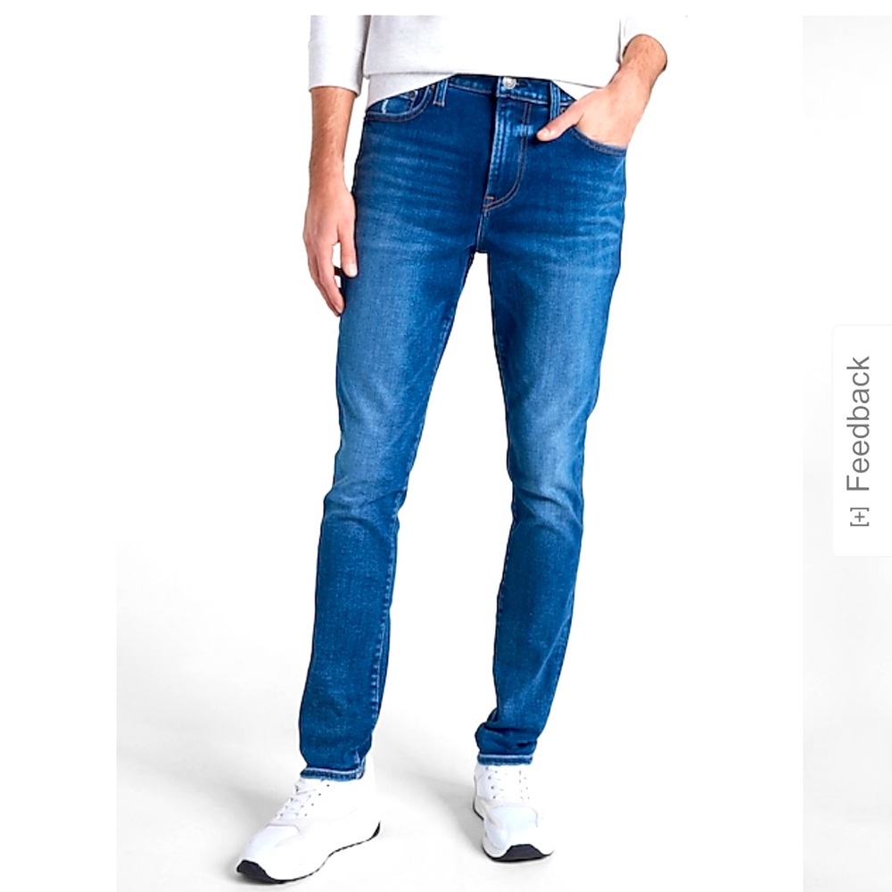 Brand new express hyperstretch skinny jeans 34x30